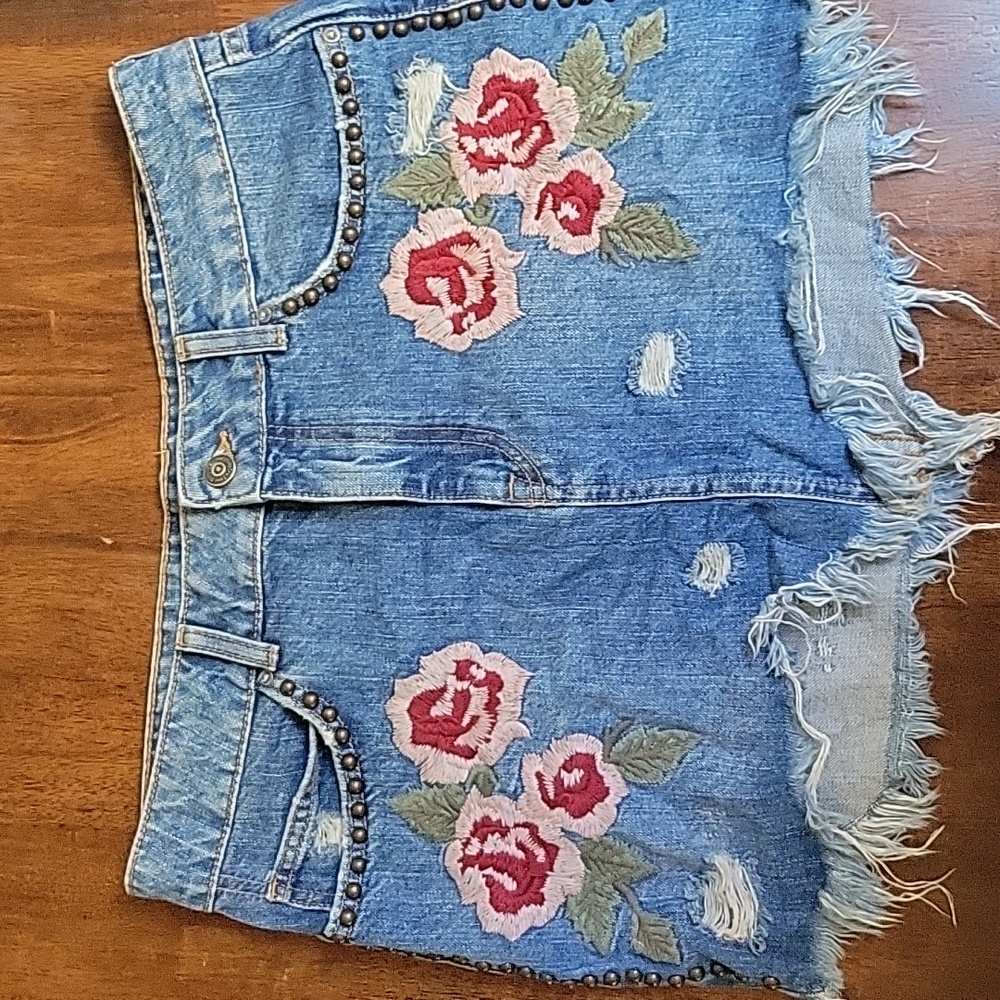 Free People Jean Skirt